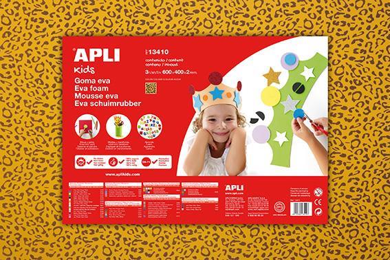 Apli kids Penasta guma vzorec leopard 400x600x2mm