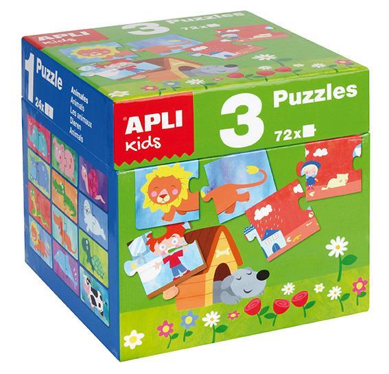 Apli kids Kocka 3x puzzle