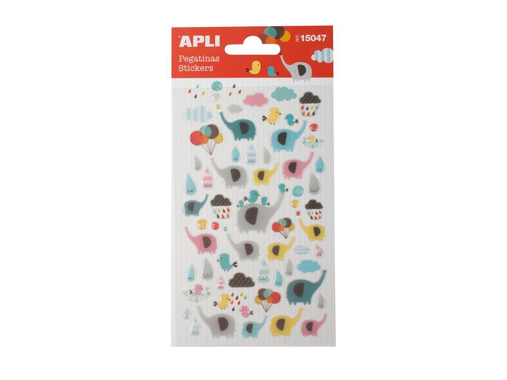 Apli kids Nalepke sloni 1 set