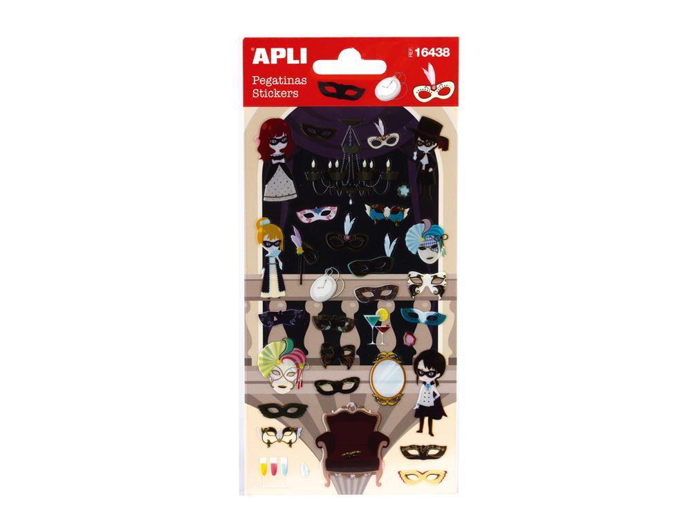 Apli kids Nalepke maske 1 set