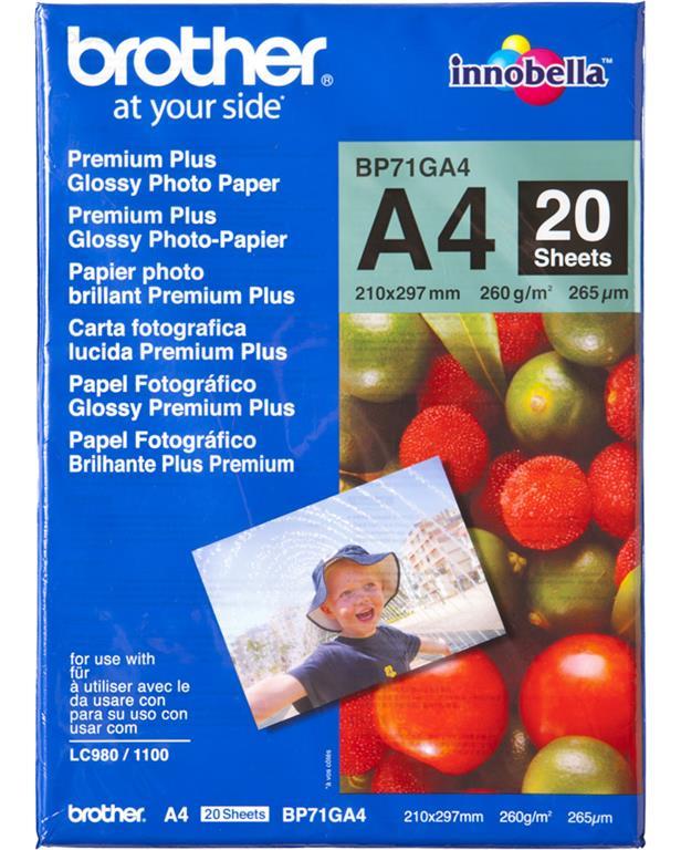 Brother Foto papir glossy A4 20 listov