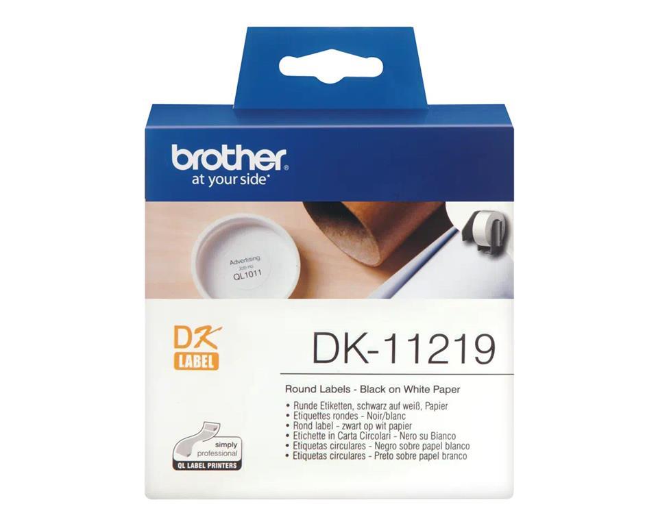 Brother DK11219 Nalepke okrogle 12mm