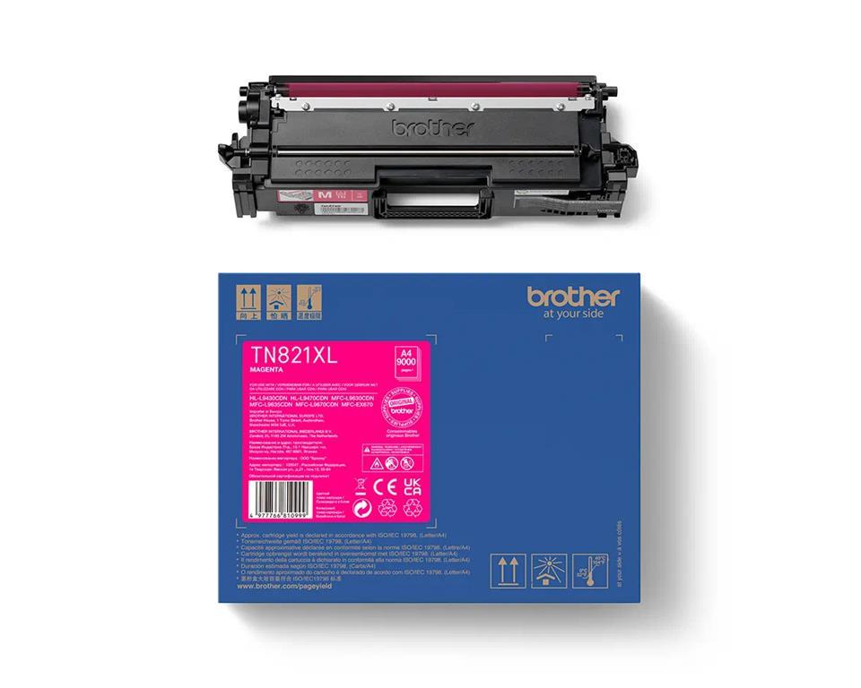 Brother Toner TN821XLM, magenta, 9.000 strani