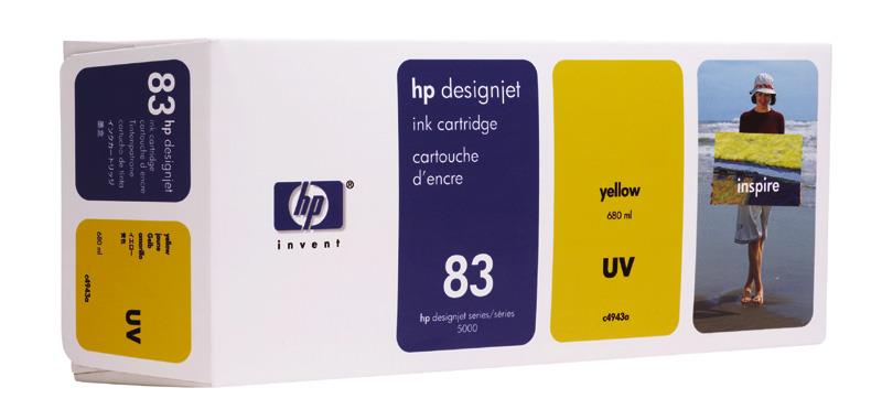  ČRNILO HP 83 RUMENO UV ZA DSJ 5000