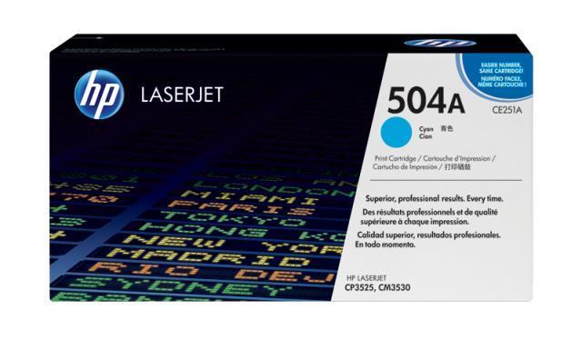  TONER HP 504A CYAN ZA COLOR LASER CP3525