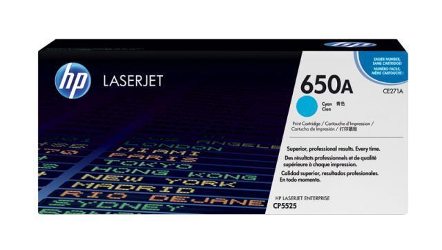  TONER HP 650A CYAN ZA LJ CP5525