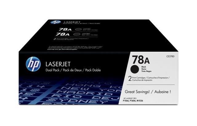  TONER HP 78A ČRN DVOJNO PAKIRANJE