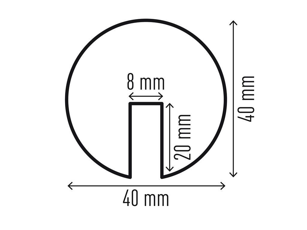 DURABLE Profil za zaščito roba E8R