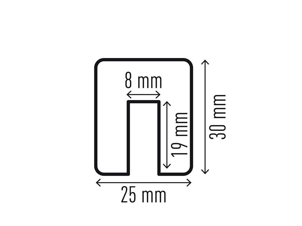 DURABLE Profil za zaščito roba E8