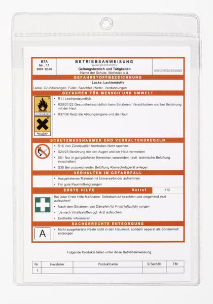 DURABLE Informacijski žepki A4, 10 kos