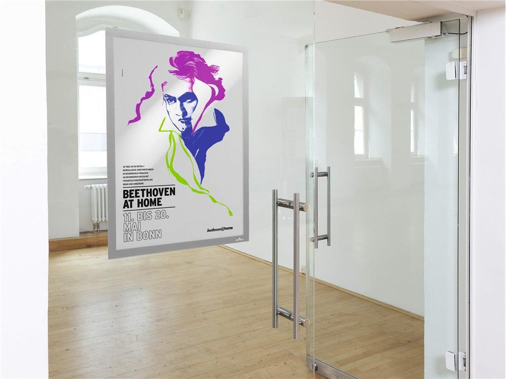 DURABLE Okvir DURAFRAME POSTER A2, srebrn