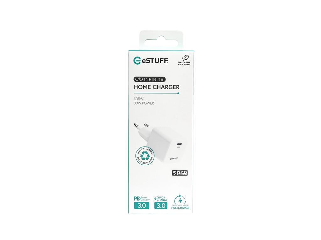 eSTUFF INFINITE polnilnik USB-C 30W GaN