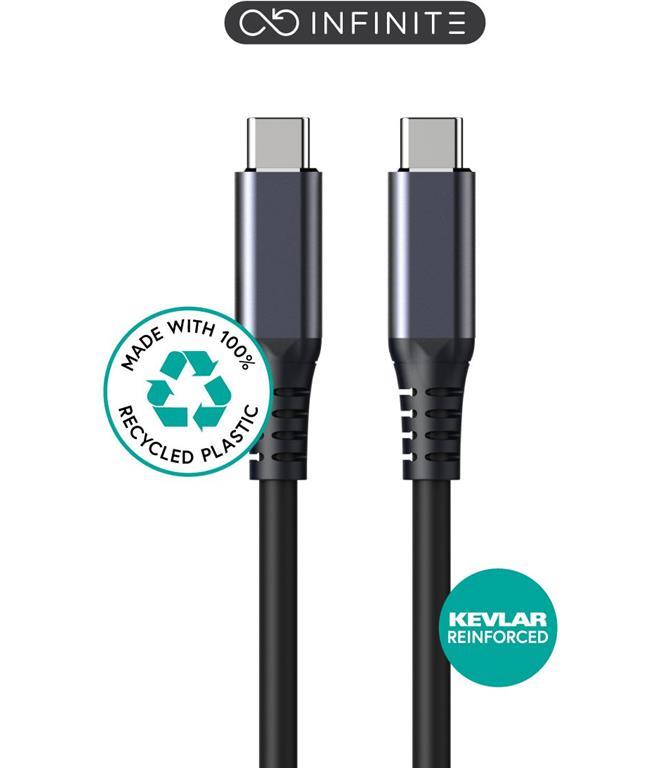 eSTUFF Kabel USB C-C USB4 Gen3x2, 1,2m