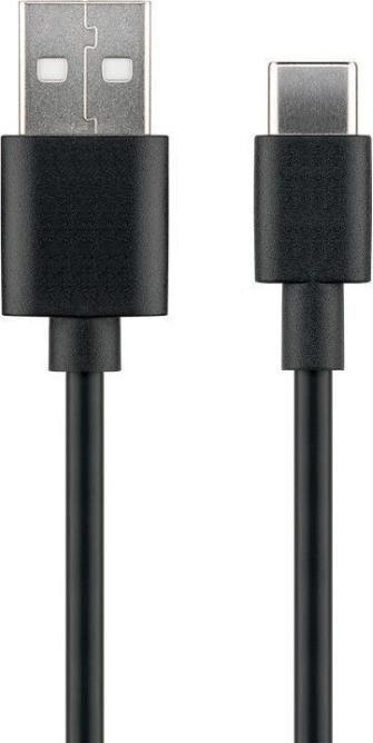 MicroConnect Kabel USB C-A 2.0, črn