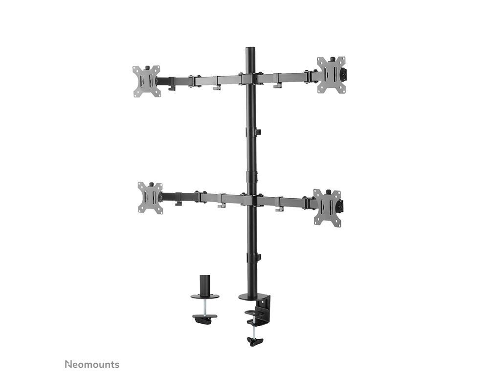 Neomounts Gibljivi nosilec za 4 monitorje