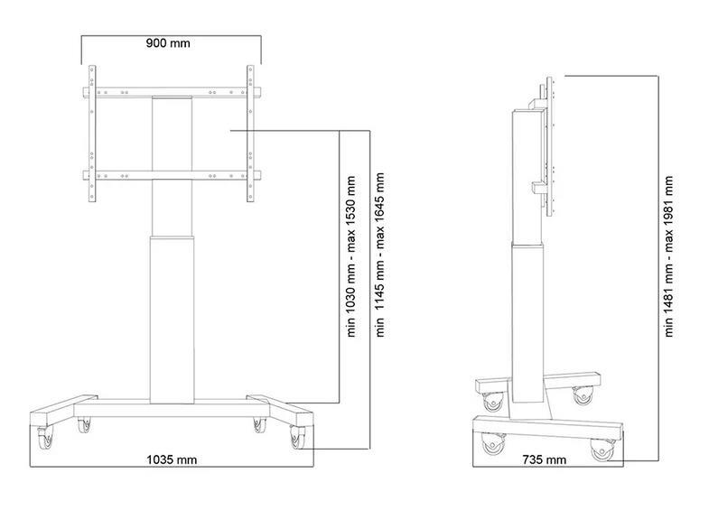 Neomounts Mobilno stojalo za zaslone 42-100''