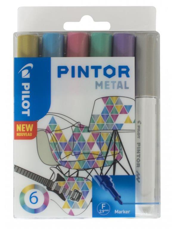 Pilot Marker Pintor Set METAL Mix FINE