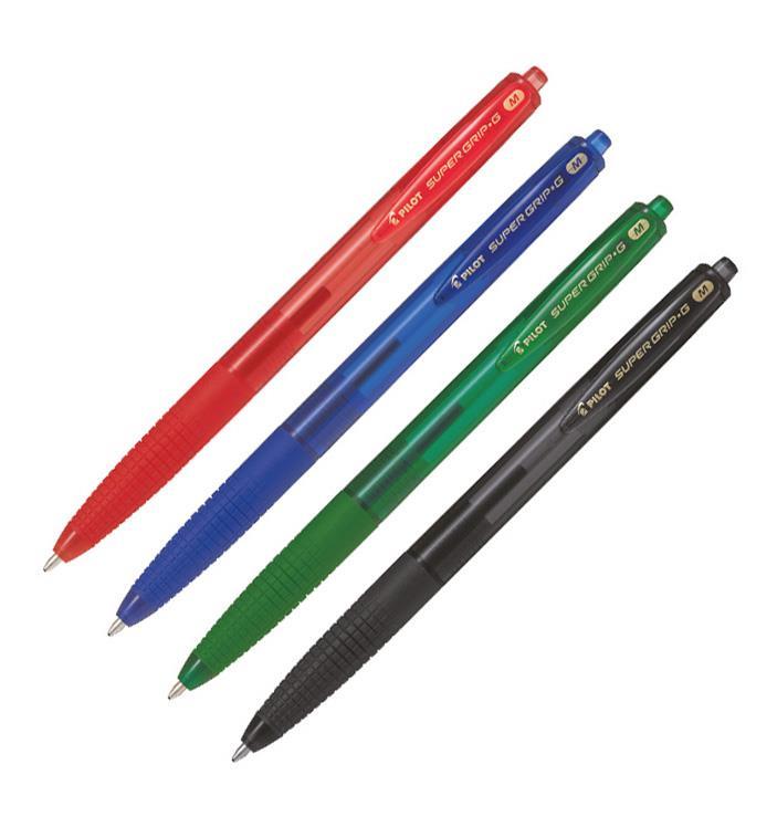 Pilot Kemični svinčnik Super Grip G M, BARVE