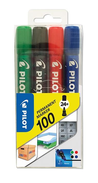 Pilot Marker SCA-100, set 4 markerjev