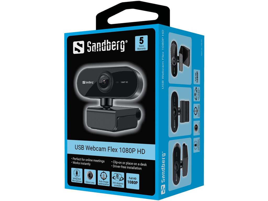 Sandberg USB spletna kamera Flex 1080P HD