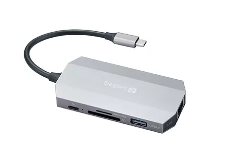 Sandberg USB-C hub razdelilnik, 6-v-1