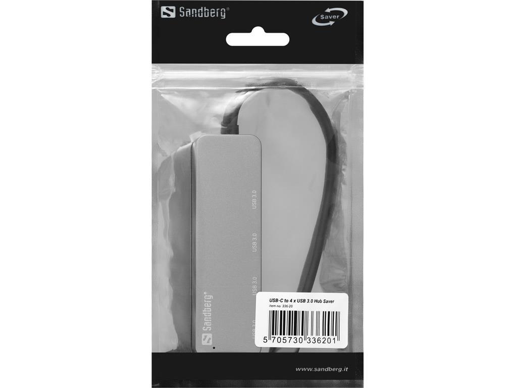 Sandberg Adapter USB-C do 4x USB 3.0 SAVER