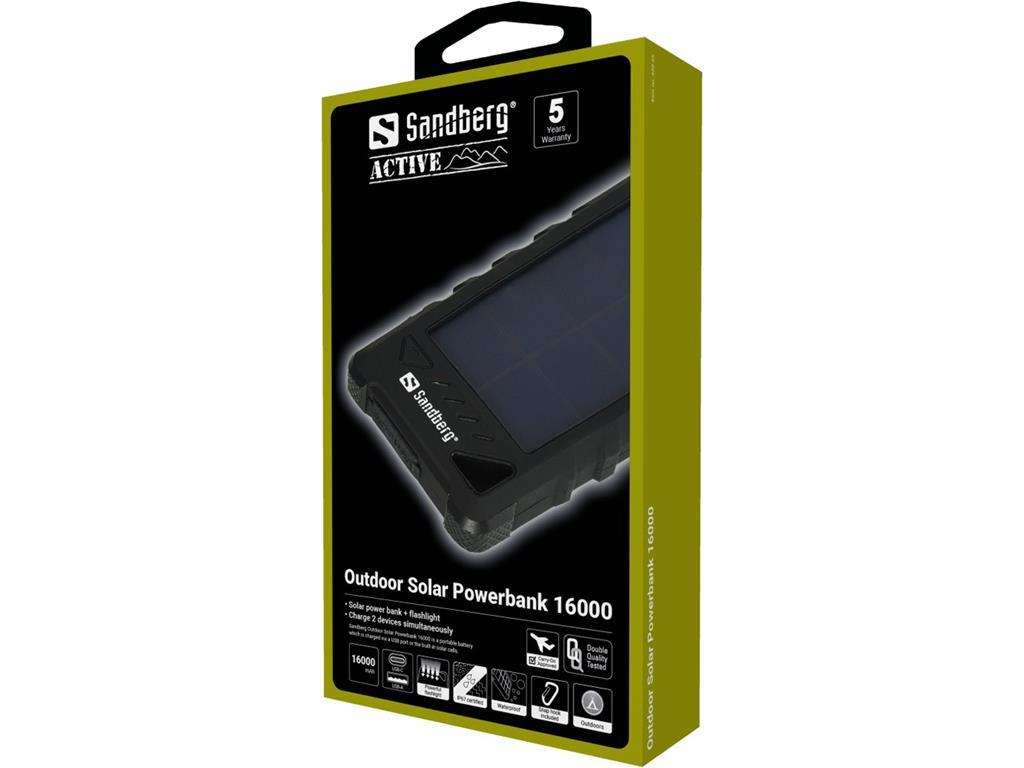 Sandberg Solarna baterija Powerbank 16000