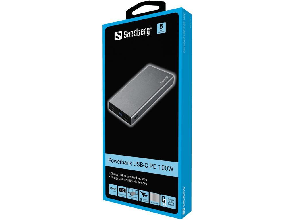 Sandberg Baterija Powerbank USB-A, USB-C, PD 88W