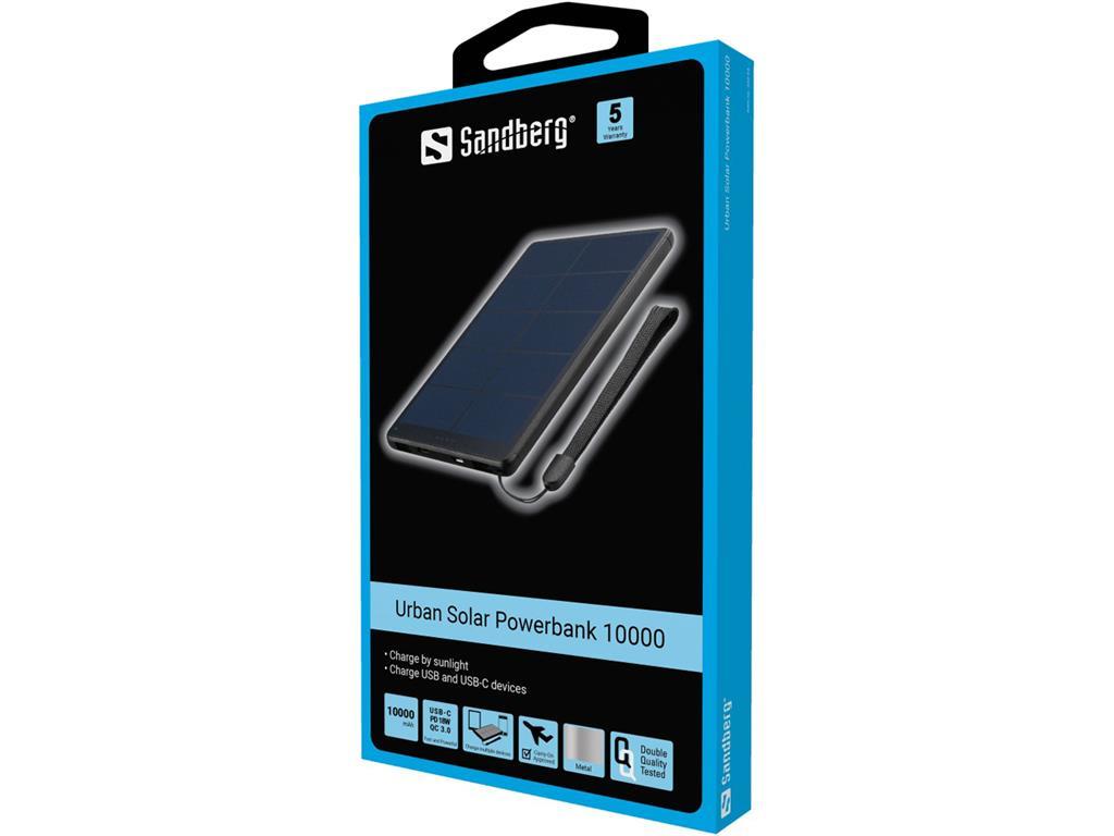 Sandberg Solarna baterija Powerbank Urban 10000