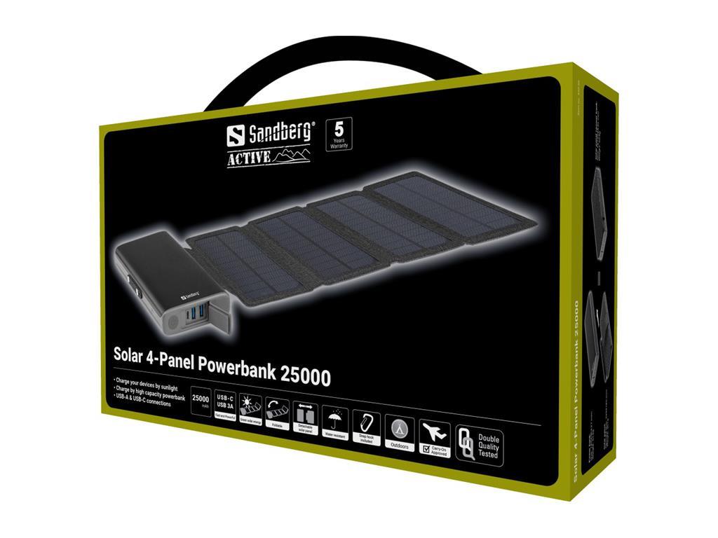 Sandberg Solarna baterija Powerbank 25000