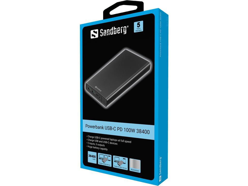 Sandberg Baterija Powerbank USB-A, USB-C, PD 100W