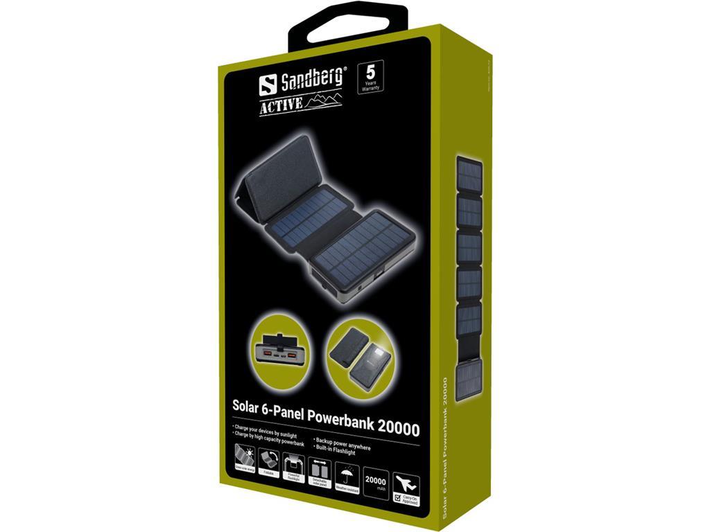 Sandberg Solarna baterija Powerbank 20000